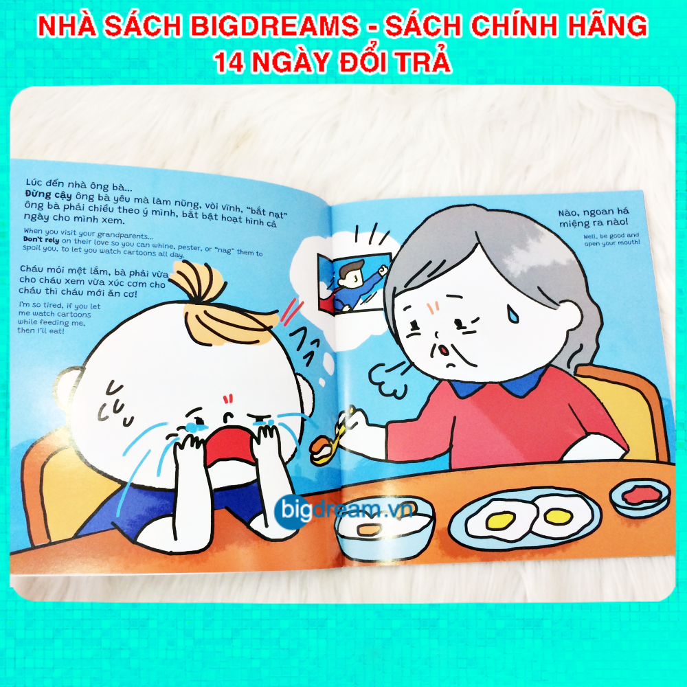 Ehon Song Ngữ Miu Bé Nhỏ Tự Tin Tỏa Sáng - Đừng bắt nạt ai cả - Miu miu tự lập Ehon kỹ năng sống