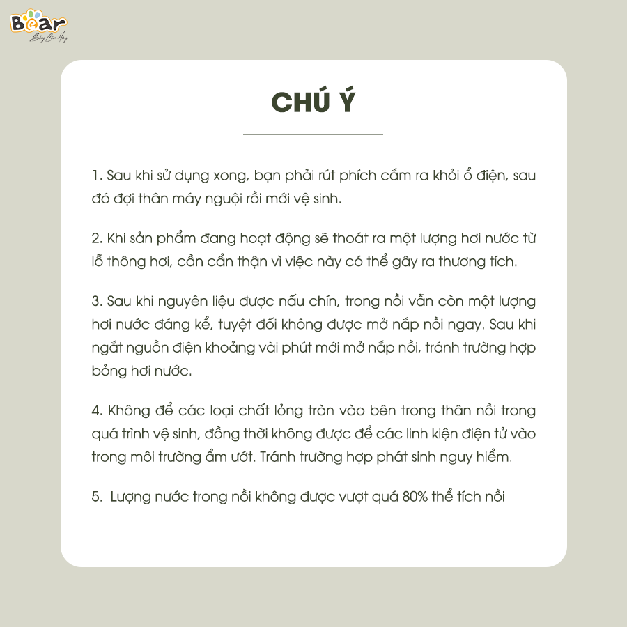 Nồi nấu chậm BEAR 2L Đa Năng Nấu Cháo Hầm Giữ Ấm Giữ Trọn Chất Dinh Dưỡng Bản Tiếng Việt SB-NNC20 - HÀNG CHÍNH HÃNG