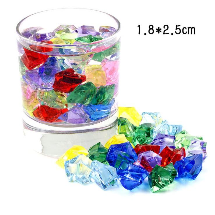 Chuyên Charm * Combo 05 viên charm hạt tinh thể pha lê size lớn nhiều màu trang trí vỏ ốp điện thoại, DIY
