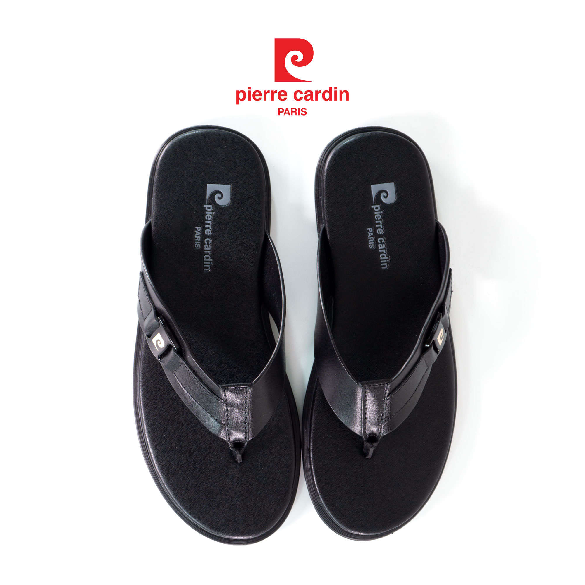 Sandal Quai Kẹp Ngón Nhấn Phụ Kiện Logo Pierre Cardin - 160