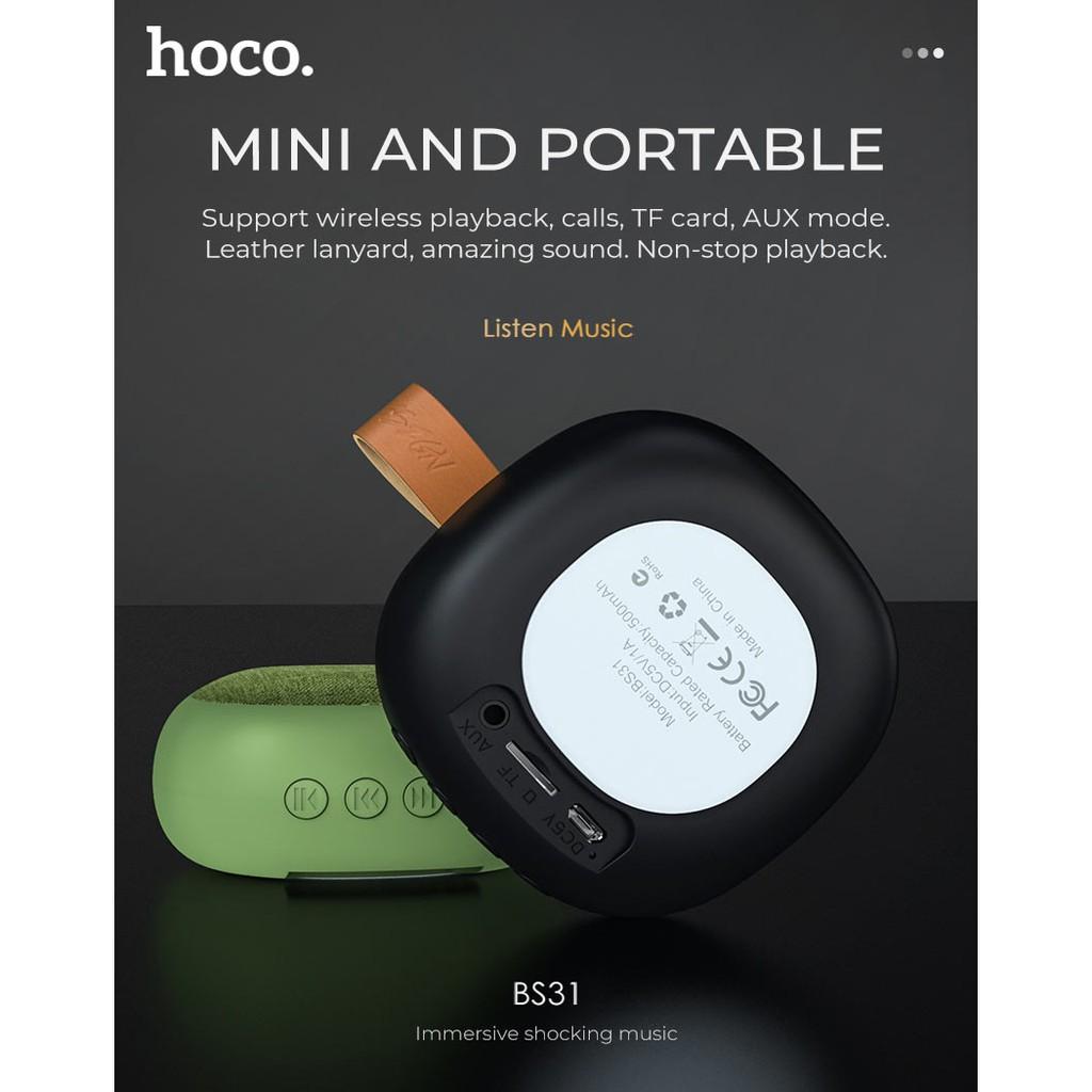 Loa Bluetooth mini dành cho Hoco BS31 Bright sound Wireless V4.2WT - Hàng chính hãng