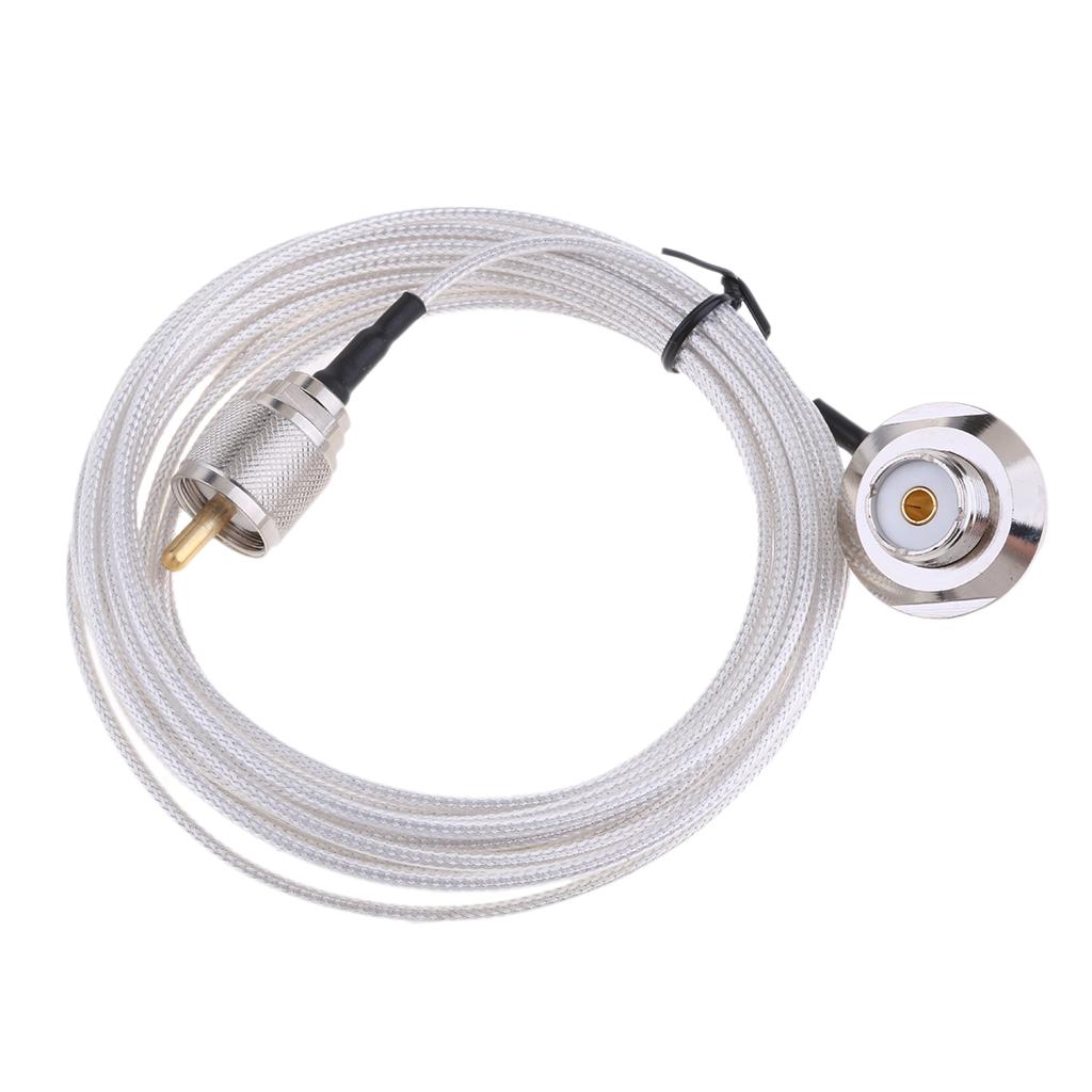 16ft RG58 Mount Cable Car Mobile Radio Antenna PL259 UHF Male To SO239,5M Antenna Extension Cable