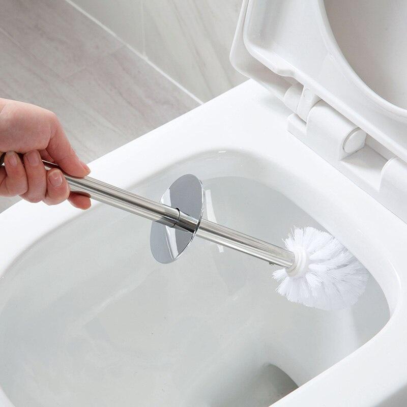 1pc Plain Fashion Toilet Brush Set Bathroom Cleaning Brush Long Handle Toilet Brush