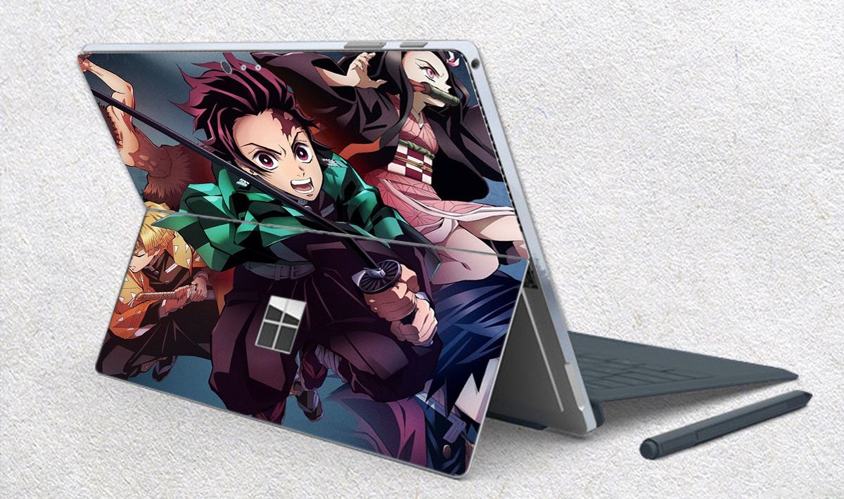 Skin dán hình Kimetsu No Yaiba cho Surface Go, Pro 2, Pro 3, Pro 4, Pro 5, Pro 6, Pro 7, Pro X