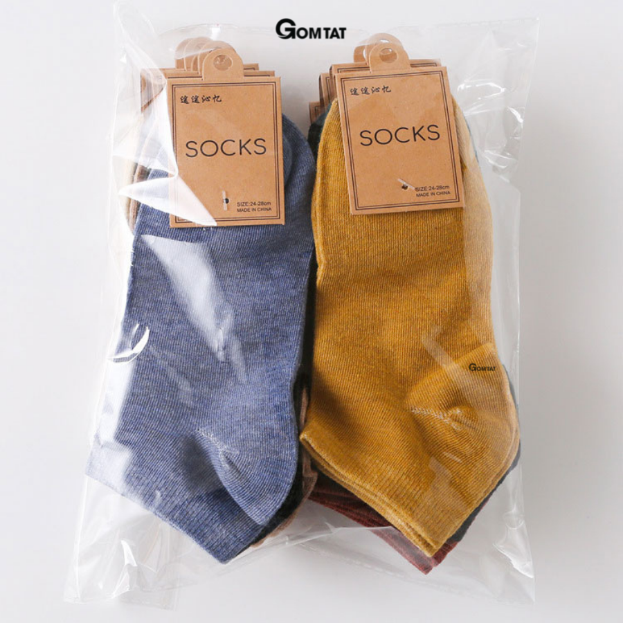 Combo 5 đôi Vớ nam CỔ NGẮN Vintage, Tất Nam sử dụng cả tuần - Votuannam