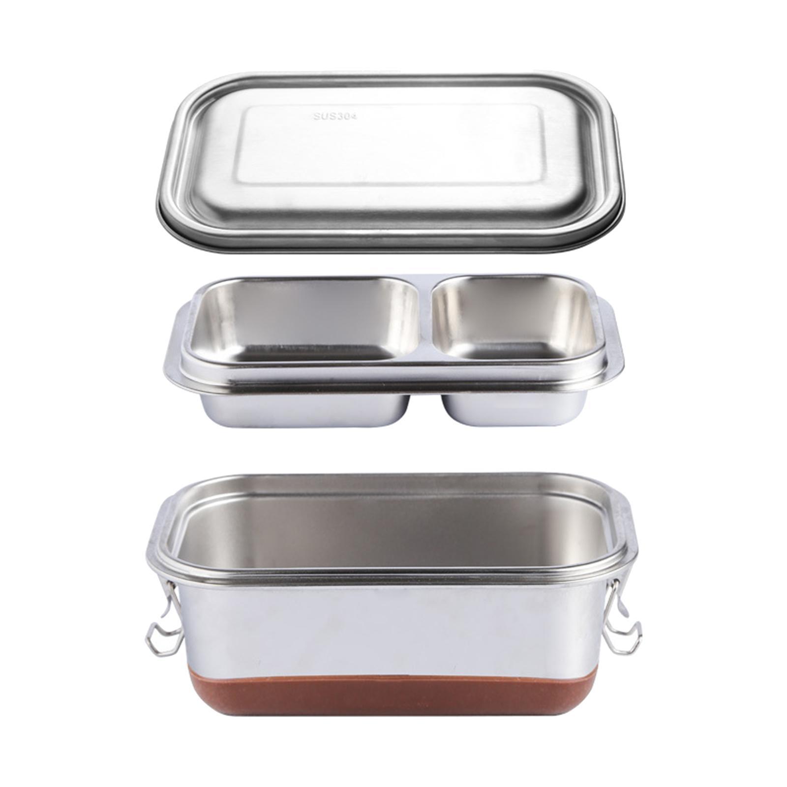 1200ml Stainless Steel Bento Lunch Box for Picnic, Camping