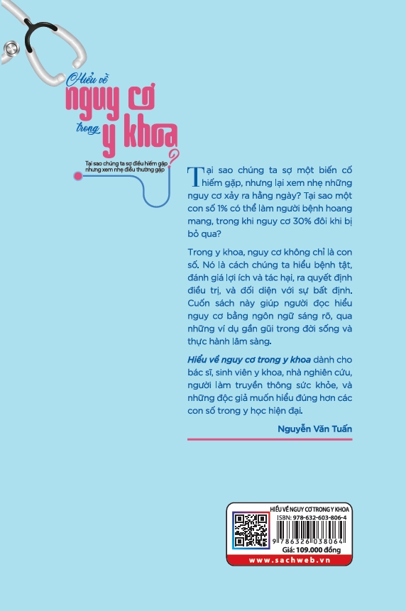 Sách Hiểu về nguy cơ trong y khoa - Nguyễn Văn Tuấn (TH 109)