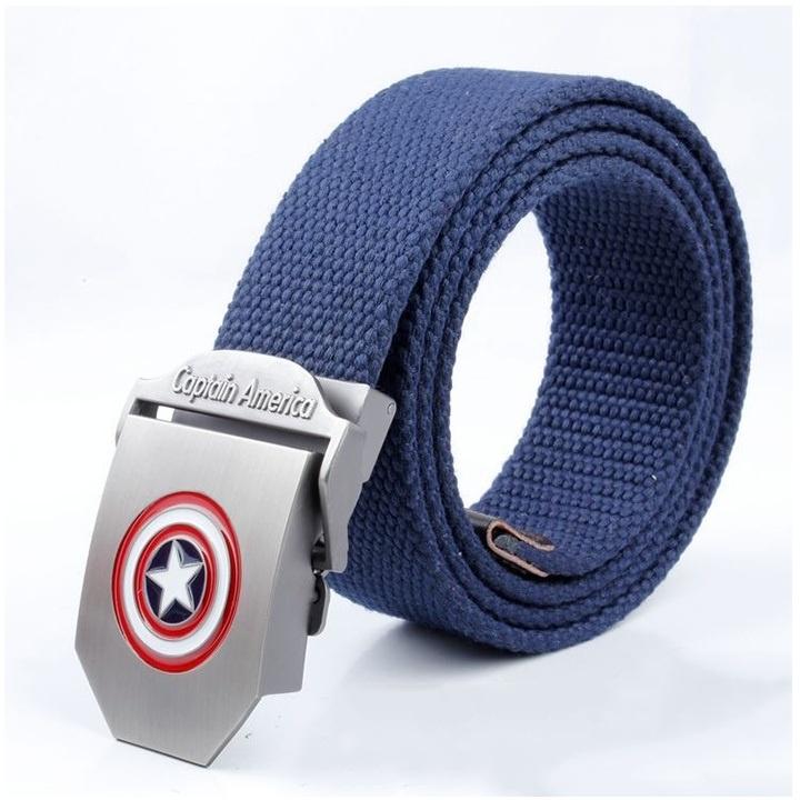 Dây nịt lính vải bố_Mặt Captain Khóa luồn kẹp chắc chắn, tiện dụng_Dây lưng Nam vải Canvas siêu bền, nổi bật
