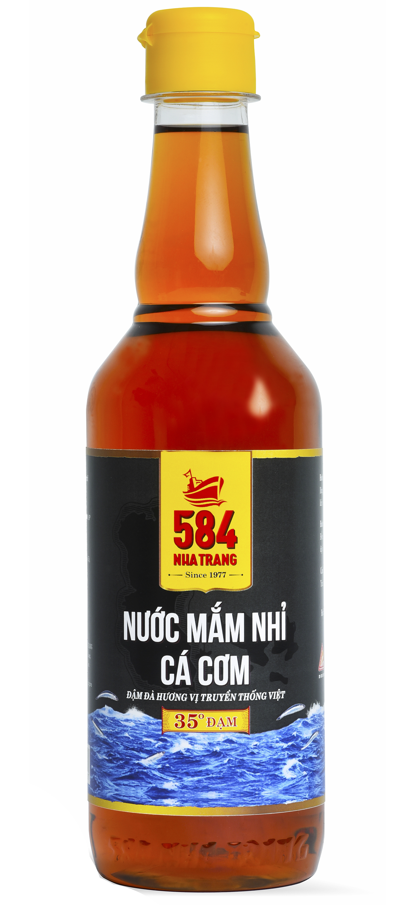 Thùng 6 Chai Nước mắm Nhỉ Cá cơm 584 Nha Trang - 30 độ đạm - Chai Nhựa 500 ml