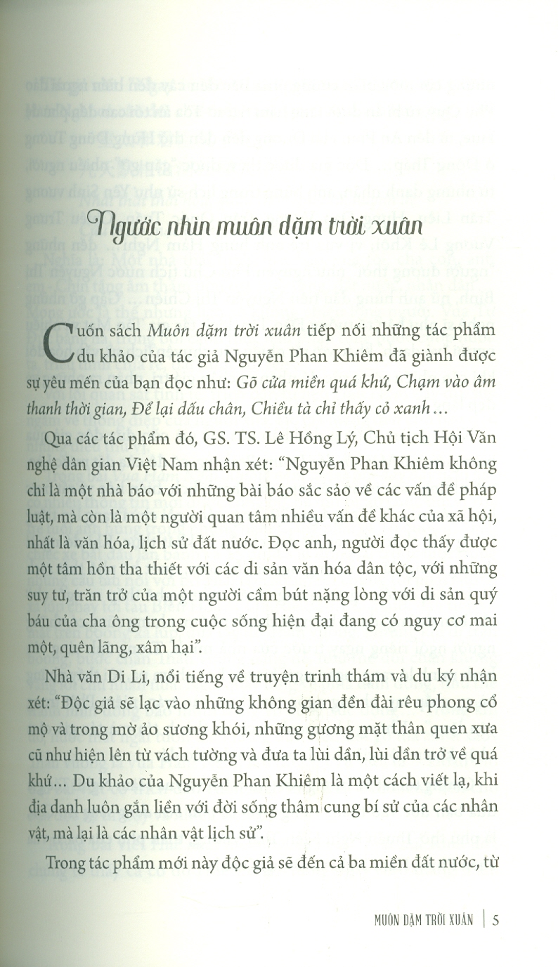 MUÔN DẶM TRỜI XUÂN (Du khảo) - Nguyễn Phan Khiêm – Liên Việt Books