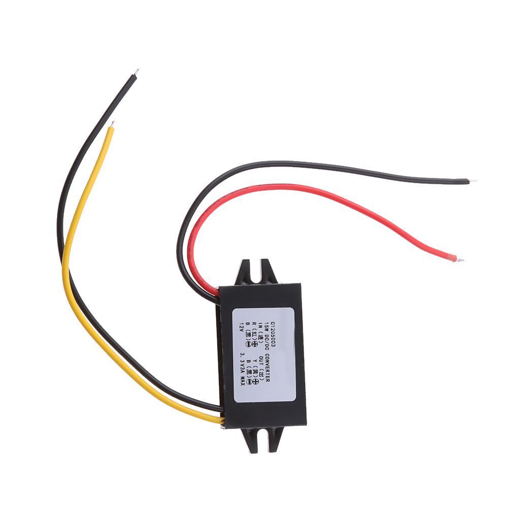 2-10pack DC Converter 12V to 3.3V 3A 18W Power Supply Module Ultra-thin