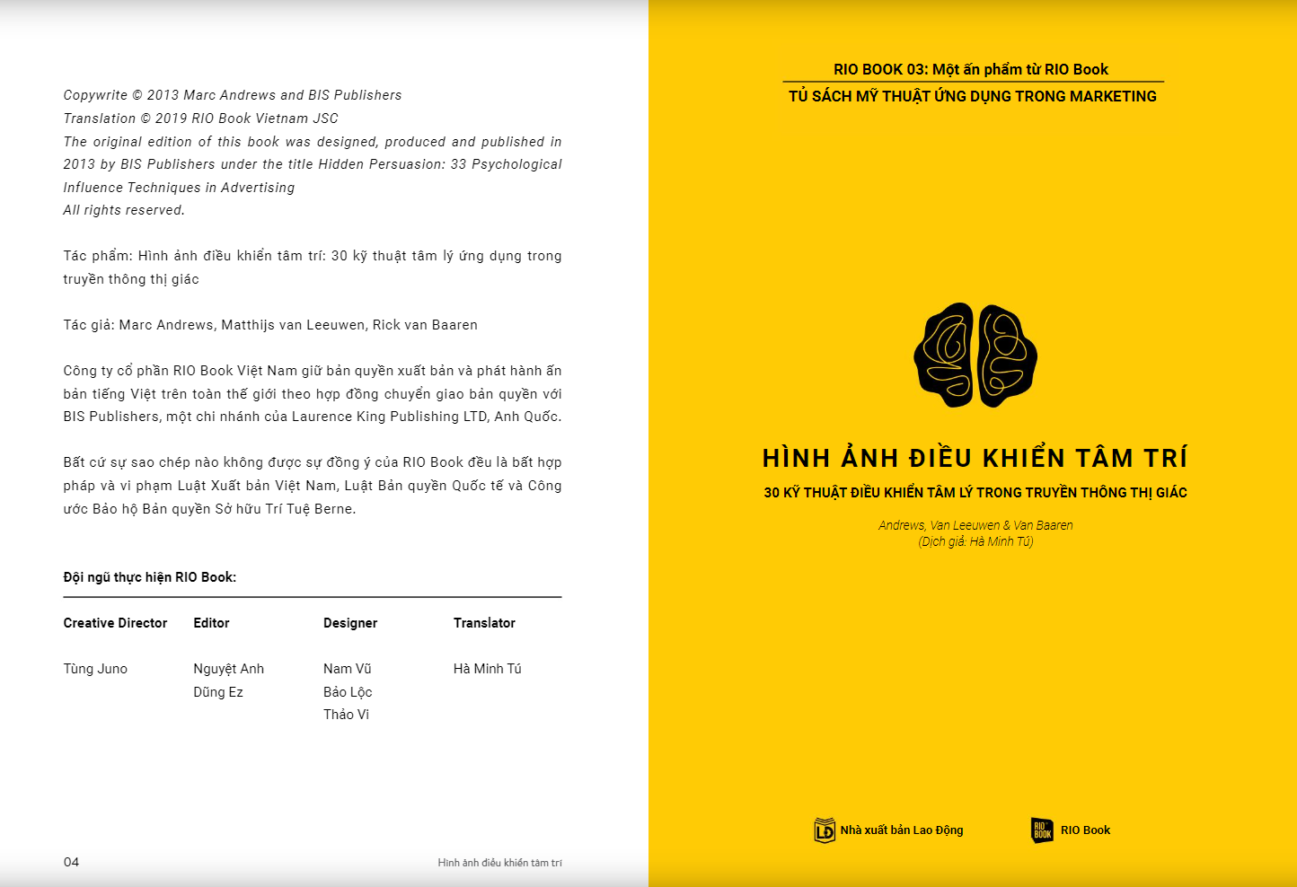 Sách RIO Book No.3 - Hình Ảnh Điều Khiển Tâm Trí - 30 Kỹ Thuật Điều Khiển Tâm Lý Trong Truyền Thông Thị Giác - ảnh 9