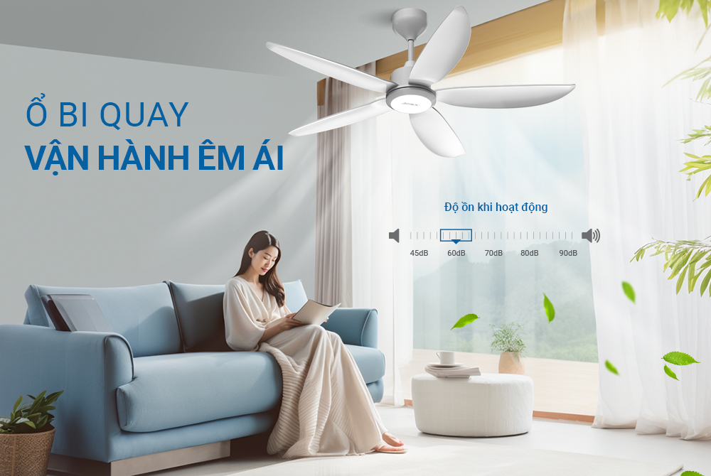 Quạt trần 5 cánh SUNHOUSE APEX APF7662 - Bảo hành toàn quốc 24 tháng - Hàng chính hãng