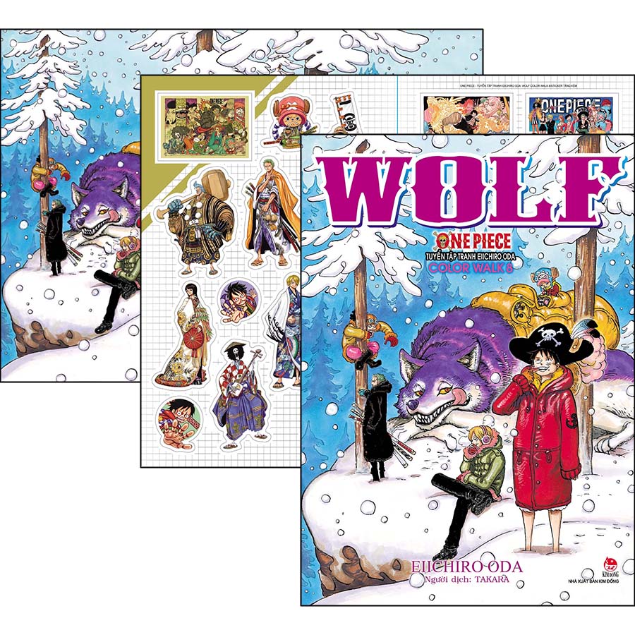 One Piece Color Walk Wolf - Tuyển Tập Tranh Eiichiro Oda Tập 8 [Tặng Sticker, Postcard]