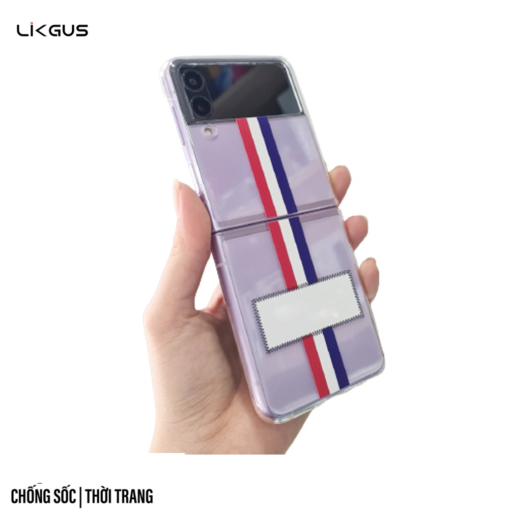Ốp lưng chống sốc trong suốt cho Samsung Galaxy Z Flip 4 hiệu Likgus - hàng nhập khẩu