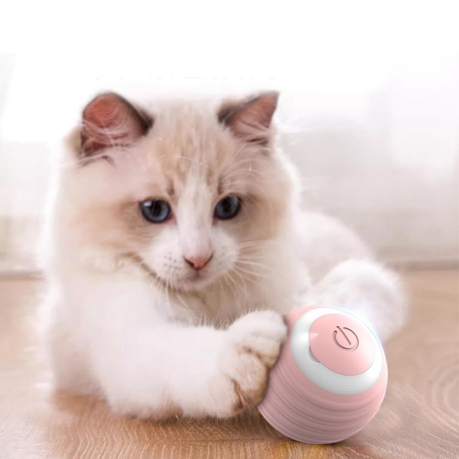 Automatic Cats Ball Interactive Toy, Indoor Cats Moving Toy Bouncing Rolling Ball Pet Balls Funny Training Toy