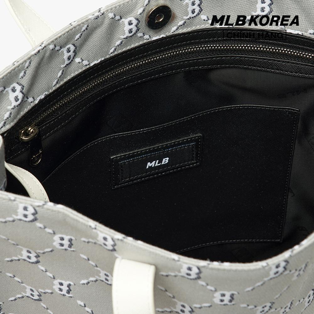 MLB - Túi tote chữ nhật Monogram Diamond Jacquard 3AORM012N