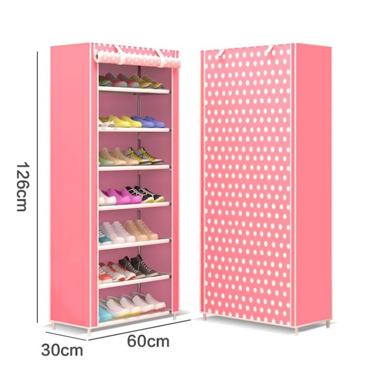Tủ để giày 7 tầng đa năng, thiết kế nhỏ gọn, dễ dàng di chuyển tới nhiều không gian khác nhau
