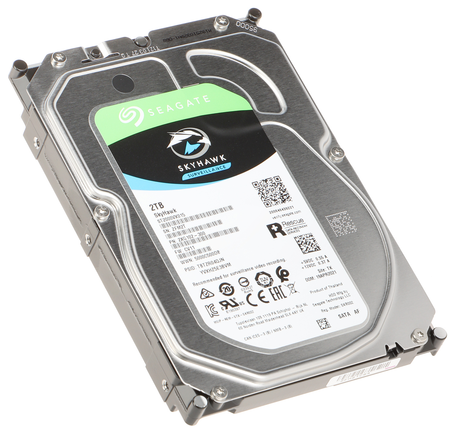 Ổ Cứng HDD Video Seagate SkyHawk 2TB (ST2000VX015) - Hàng chính hãng