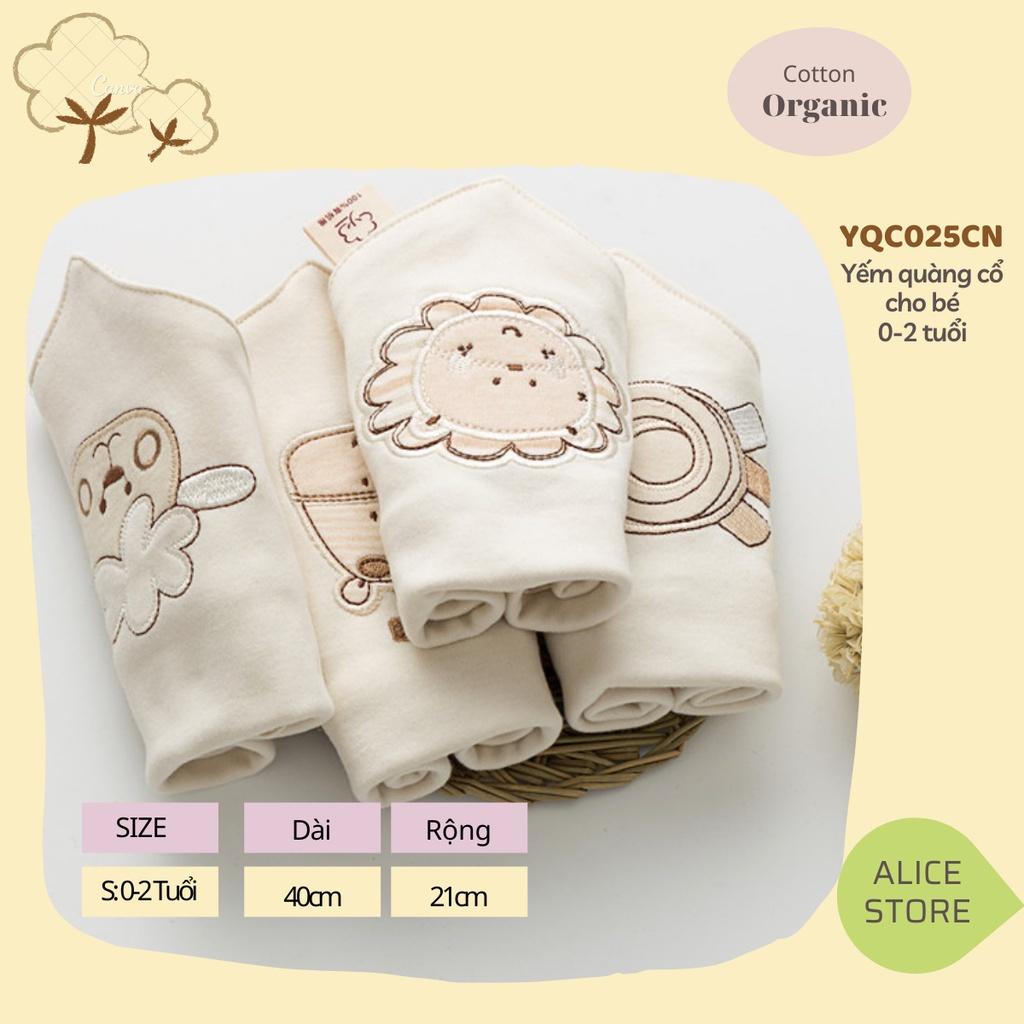 Khăn yếm tam giác cho bé ORGANIC hàng cao cấp 100% SỢI BÔNG COTTON HỮU CƠ TỰ NHIÊN có thêu hoạ tiết cực đẹp