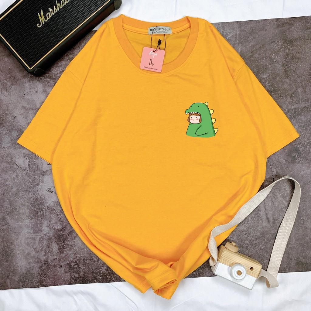 - Áo thun tay ngắn Be Yourself unisex size M L XL - CÔ GÁI KHỦNG LONG