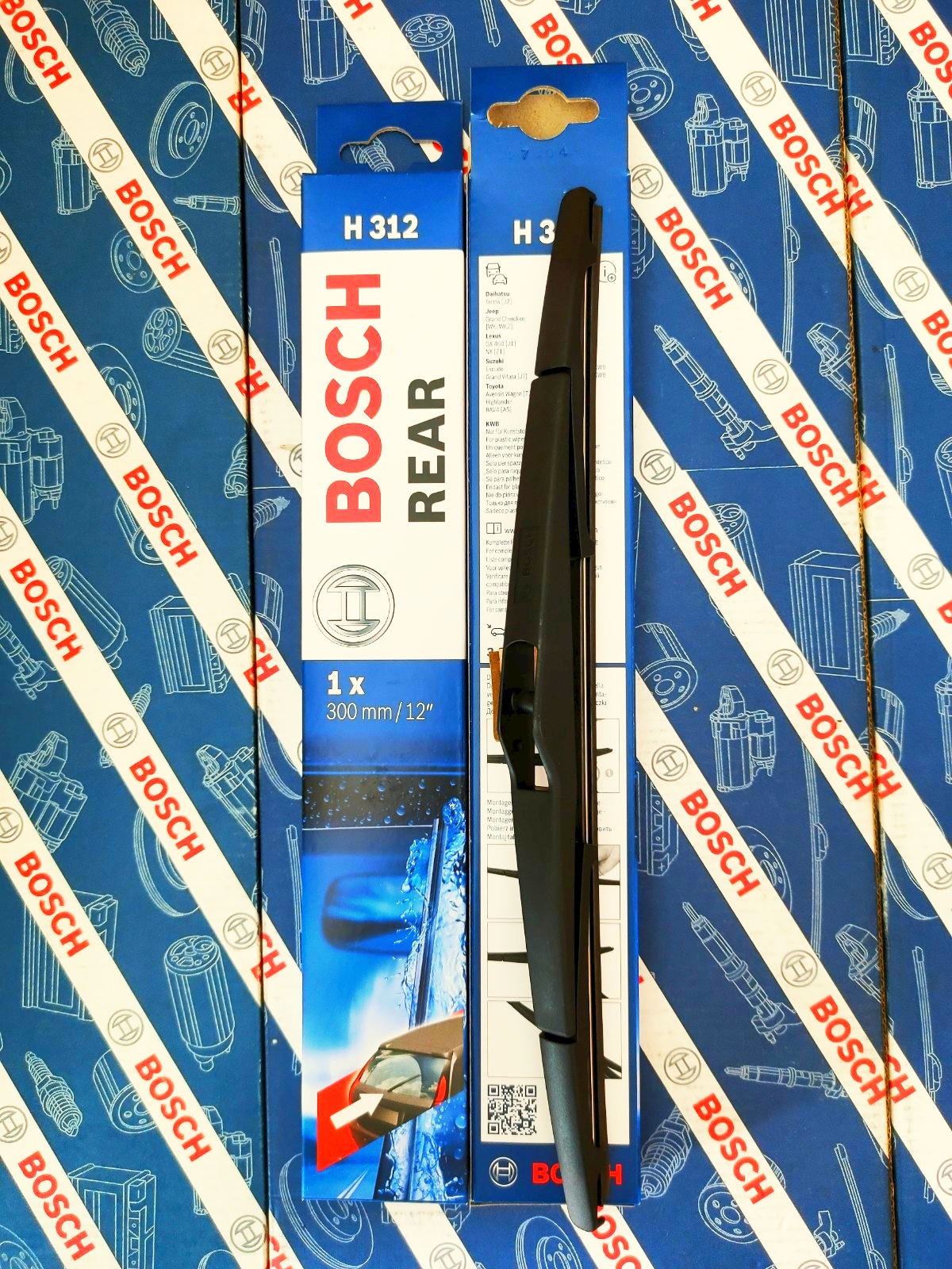Thanh Gạt Nước Sau Bosch Cho Kia Sedona Hyundai SantaFe i10