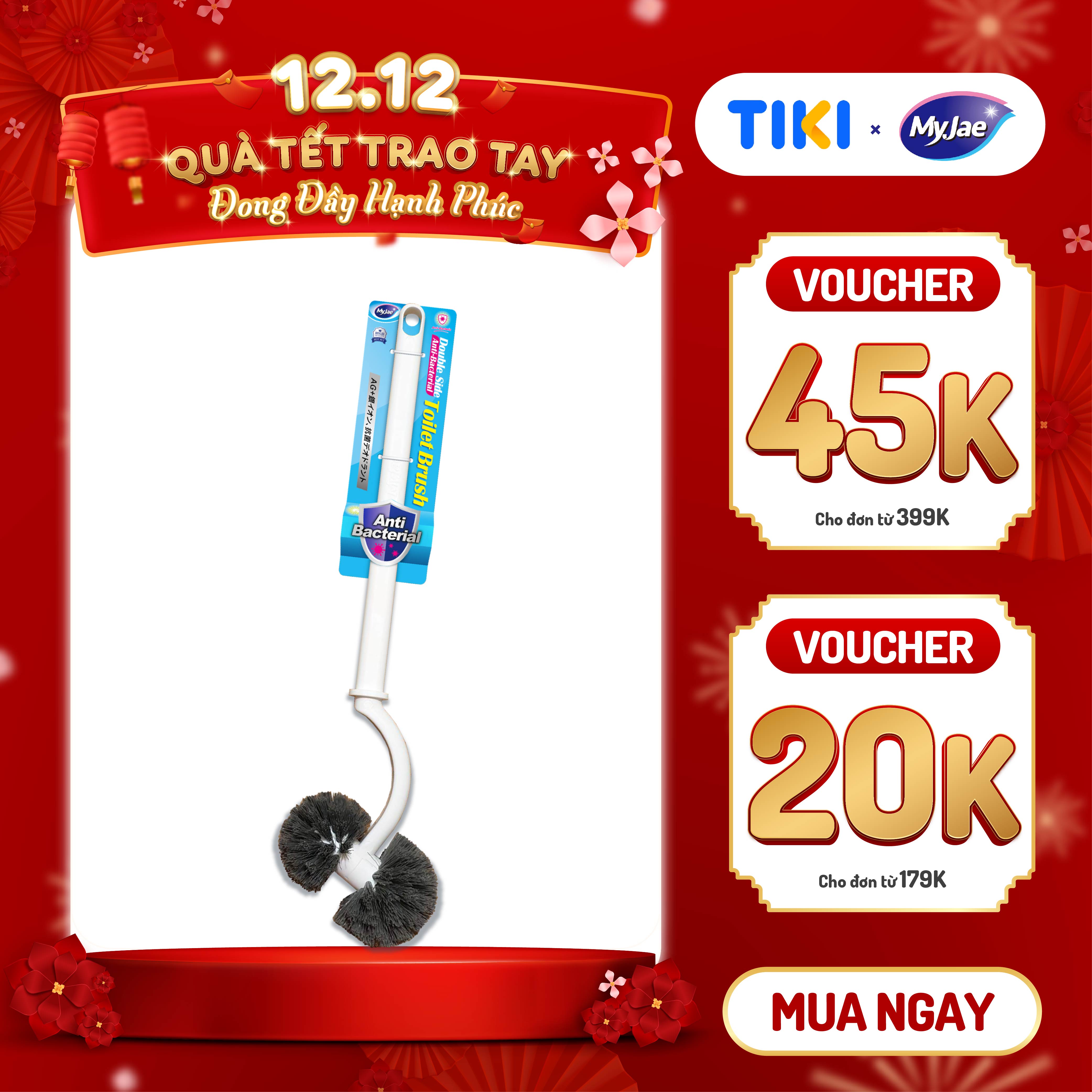 Cây Chà Bồn Cầu Loại 2 Đầu Tròn Kháng Khuẩn Myjae