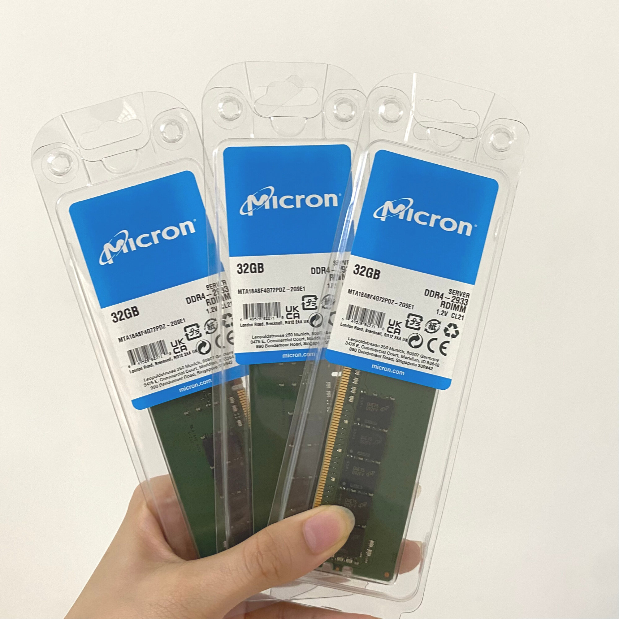 Ram Server ECC RDIMM Micron 32GB 2933MHz DDR4 – MTA18ASF4G72PDZ-2G9E1 - HÀNG CHÍNH HÃNG