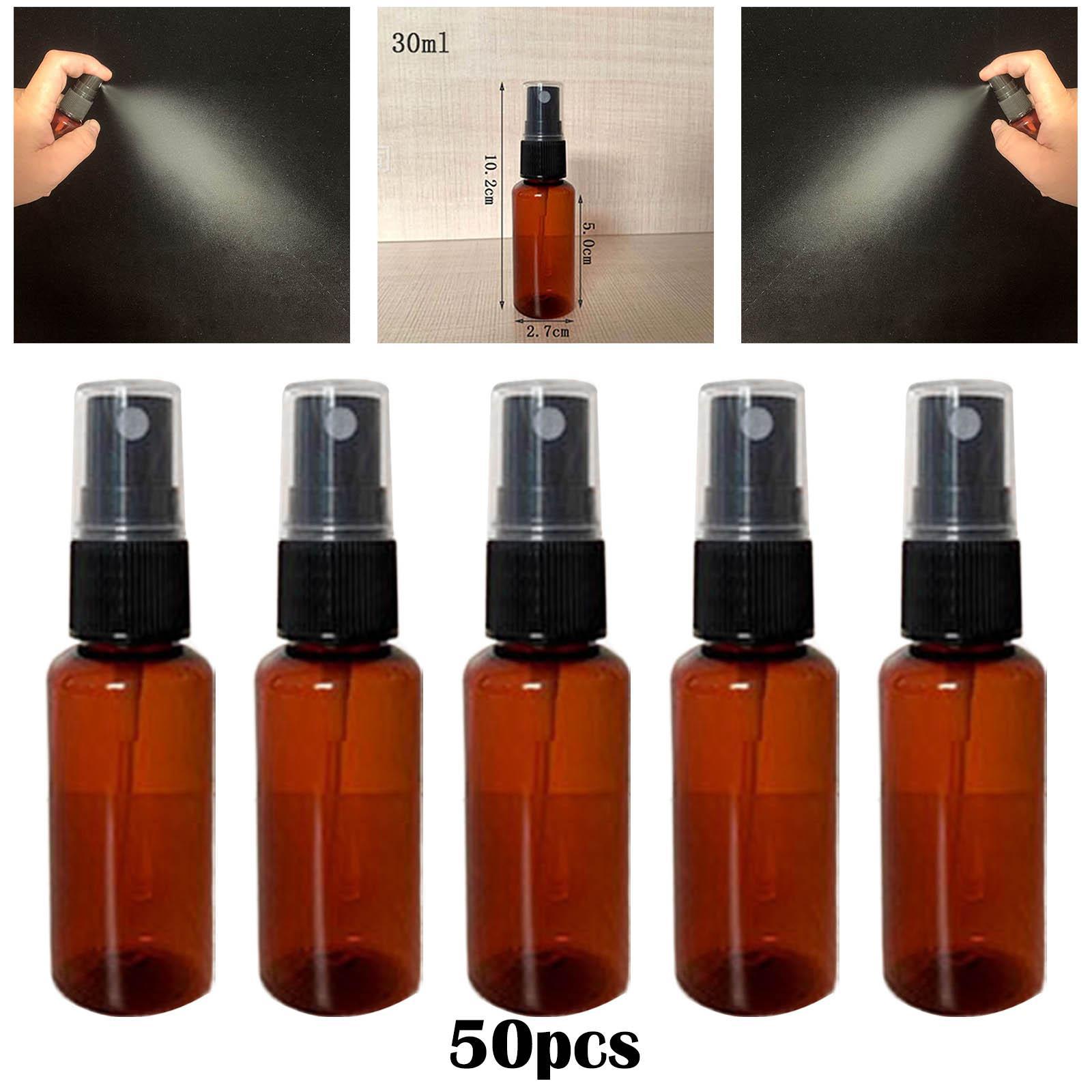50Pcs Spray Bottle Plastic Mini Household Cosmetic Bottle Refillable Empty