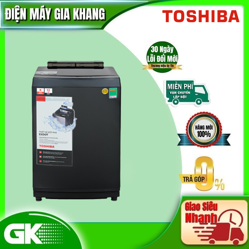 Máy Giặt Toshiba Inverter 12 Kg AW-DUM1300KV(MG) - Hàng chính hãng( Chỉ giao HCM)