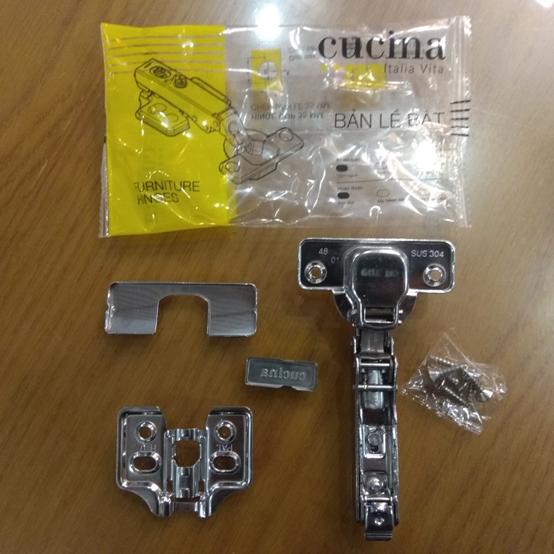 BẢN LỀ ÂM HAFELE CUCINA LEGATO LẮP TRÙM NỬA/334.00.031 - HÀNG CHÍNH HÃNG ( BỀ MẶT: INOX 304/ MẠ NIKEN SÁNG/ MẠ NIKEN ĐEN)