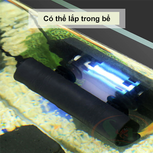Đèn UV chìm Sunsun 6W, 10W, 14W kèm tấm che sáng diệt vi khuẩn tảo bể cá tép