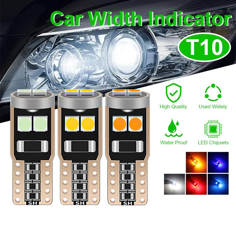 Đèn LED T10 W5W 6SMD 3030 chuyên dụng cho ô tô Đèn xe ô tô T10 LED hiển thị ánh sáng rộng