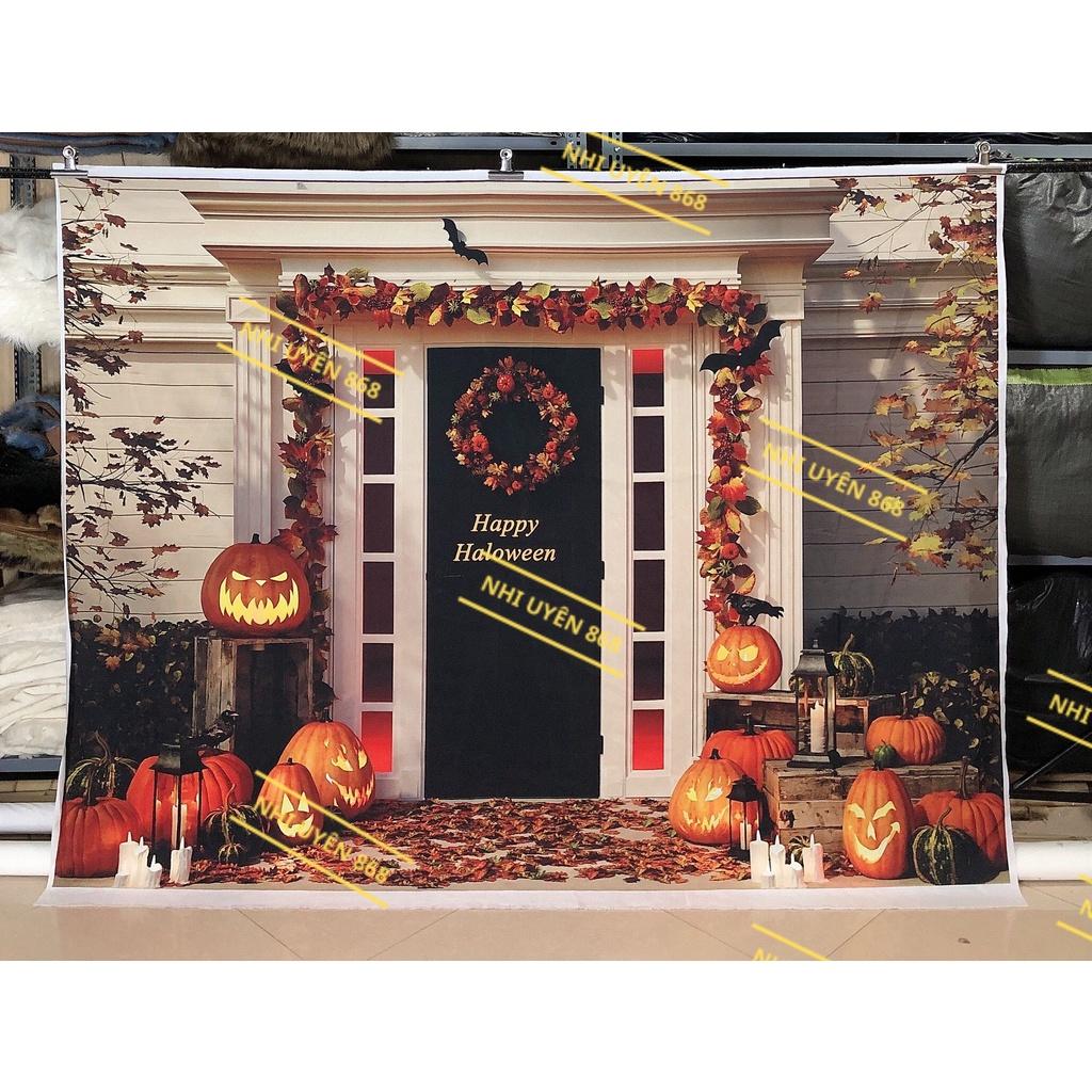 Thảm vải chụp ảnh / Thảm vải treo tường / Tranh vải decor chủ đề Halloween