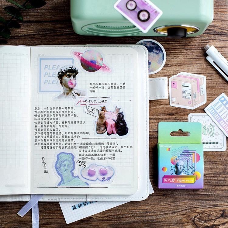 Hộp 40-46 Sticker Trang Trí Sổ - Hình Dán Trang Trí Bullet Journal