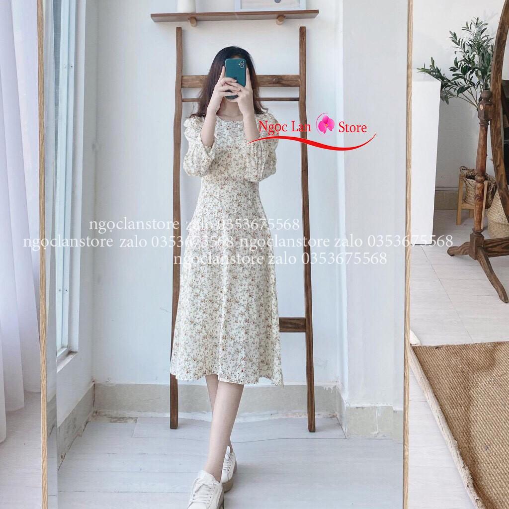 MẶC LÀ ĐẸP VÁY CỔ TRÒN HOA NHÍ DÁNG XÒE SIÊU XINH  Shopee Việt Nam