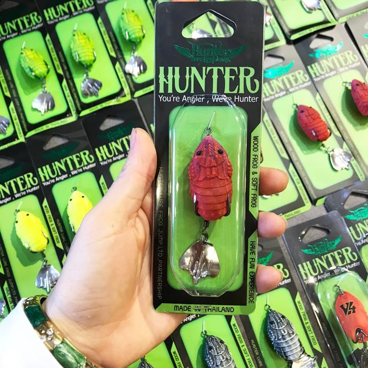 Mồi lure V4 HUNTER Thái Lan, mồi nhái hơi câu lure cá lóc, cá quả, cá chẽm