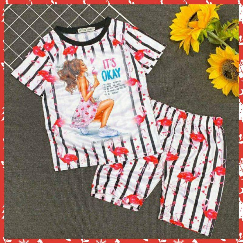 BỘ THUN LẠNH 3D SIÊU CƯNG CHO BÉ GÁI - ĐỒ BỘ TRẺ EM