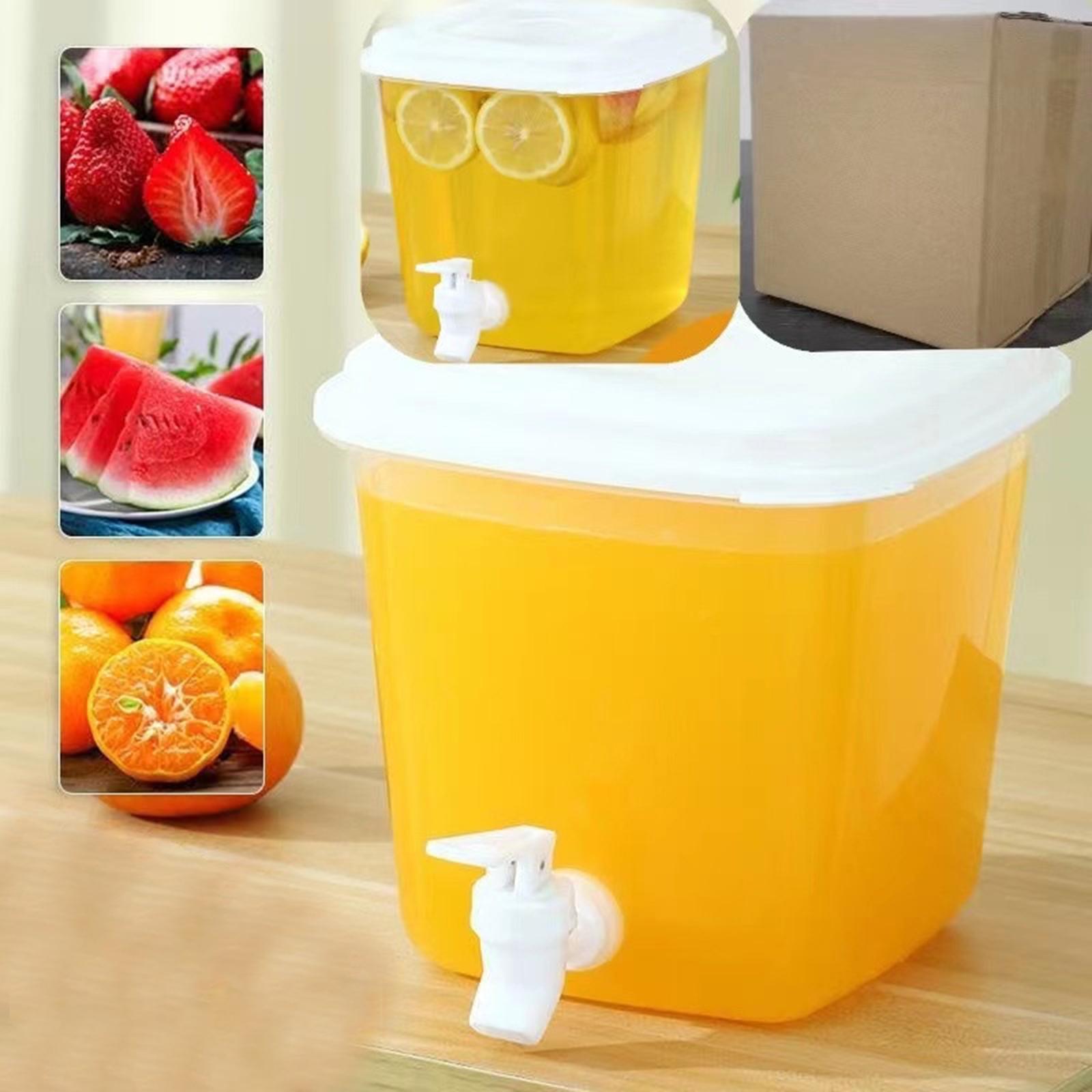 3.5L Large Capacity Cold Water Jug Refrigerator Kettle with Tap for Beverage