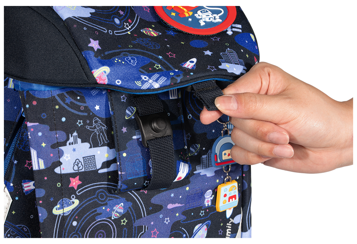 Cặp Chống Gù Eggie Schoolbag - Cities In Space - Tiger Family TGEG-006A