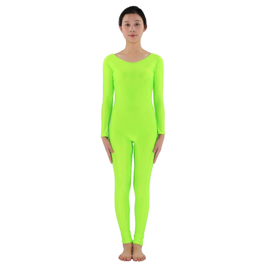 Women's Stretch Spandex Bodysuit Full Body Unitard Dance Costume