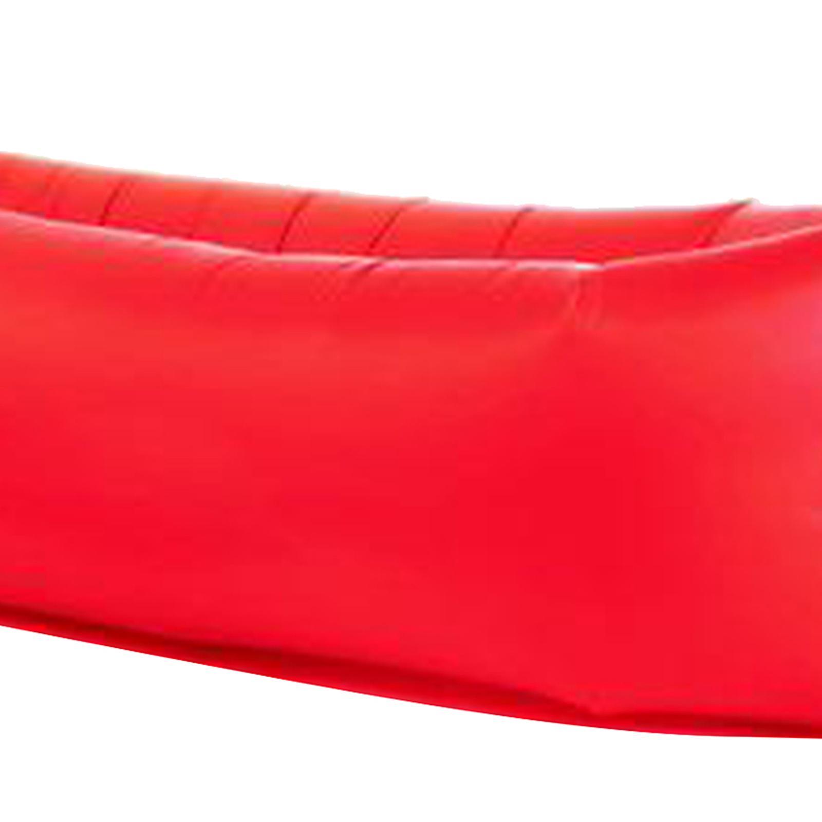 2xInflatable Sofa Air Bed Lounger Chair Sleeping Bag Mattress Couch Red