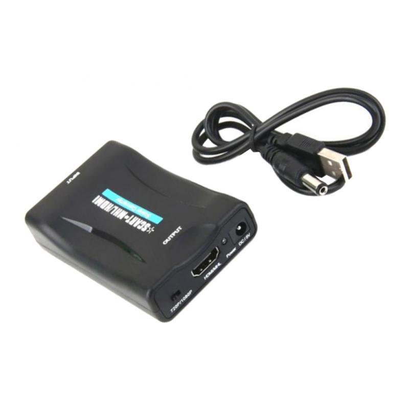 Scart To HDMI Converter Audio Video Adapter For 1080P HDTV STB Box