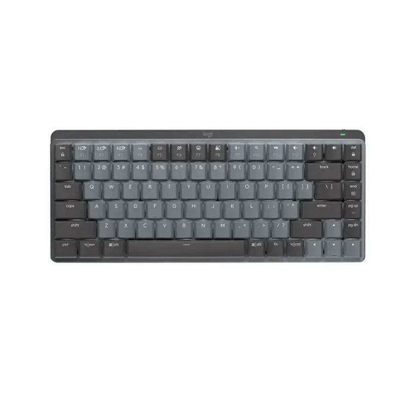 Bàn phím cơ không dây Logitech MX Mechanical Mini – Tactile yên tĩnh được chiếu sáng nền, Bluetooth, pin sạc USB-C, macOS| Windows - Hàng Chính Hãng