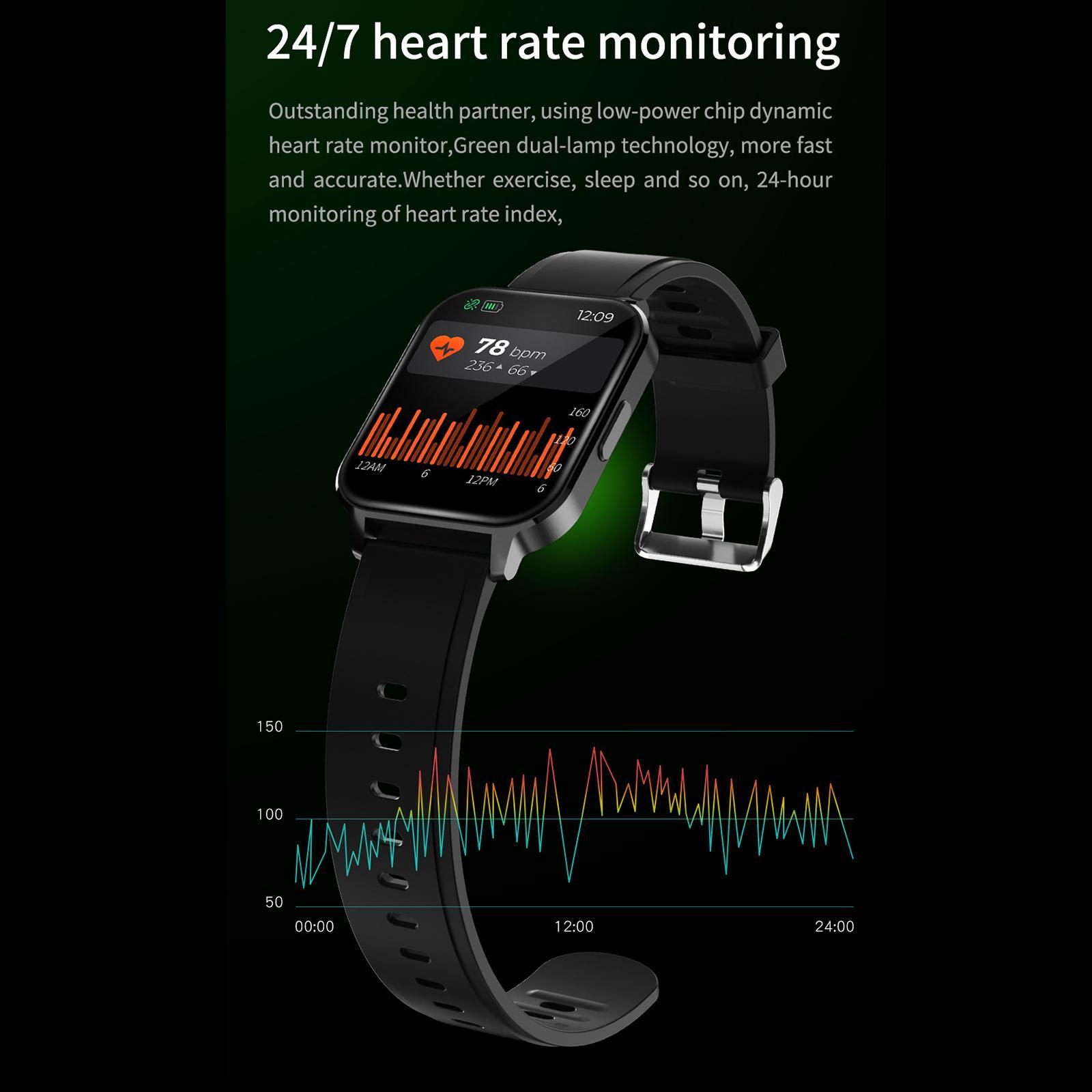 Smart Digital Smartwatch Heart Rate Monitor IP68 Waterproof Fitness