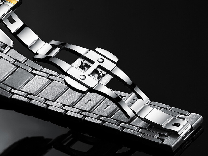 Đồng hồ nam chính hãng Kassaw K812-3 hàng mới 100% ,kính sapphire chống nước,chống xước,máy cơ ,dây kim loại thép không gỉ 316L ,kiểu dáng đơn giản