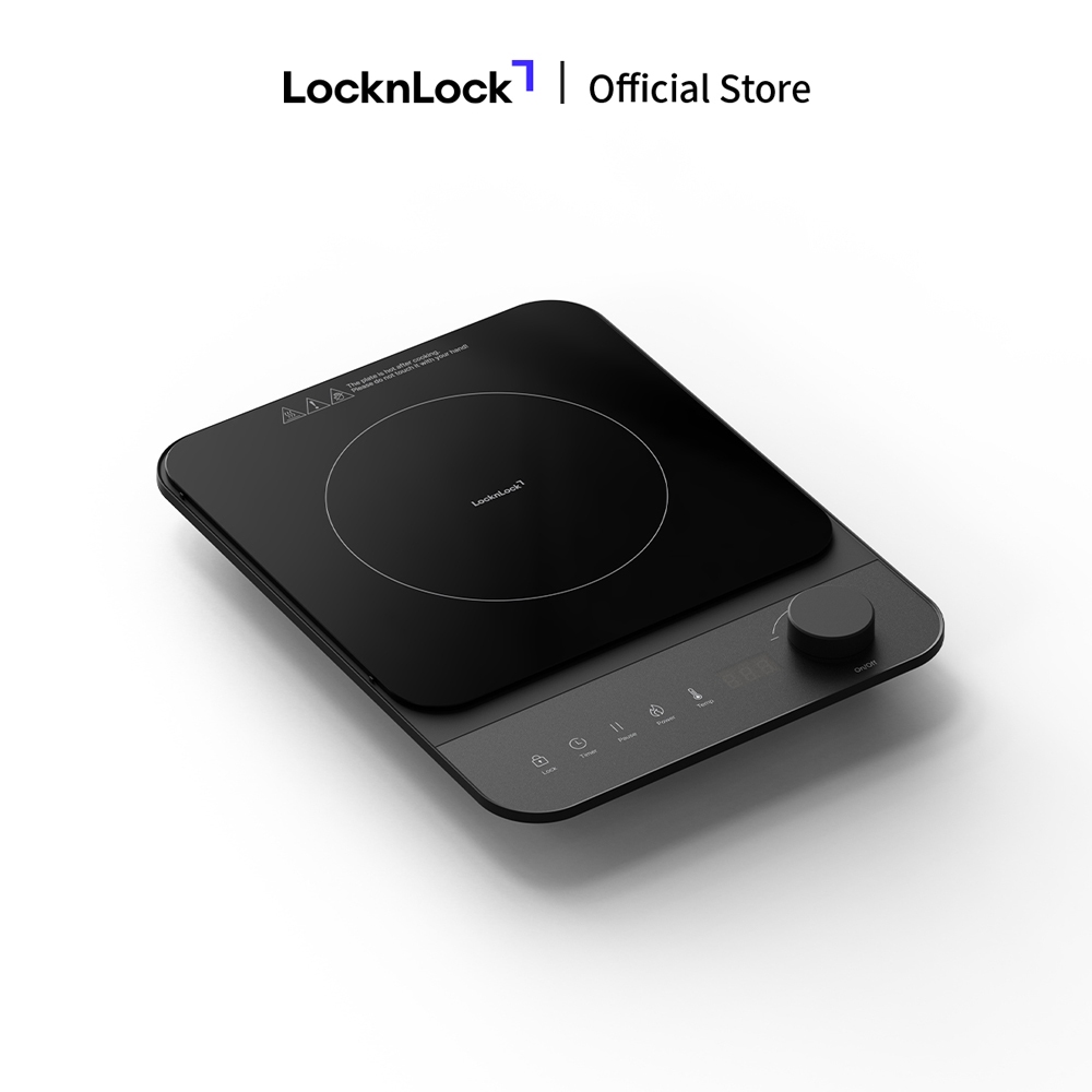 Bếp điện từ Locknlock Induction cooker EJI351BLK công suất 2000W - Màu đen - Hàng Chính Hãng - JoyMall