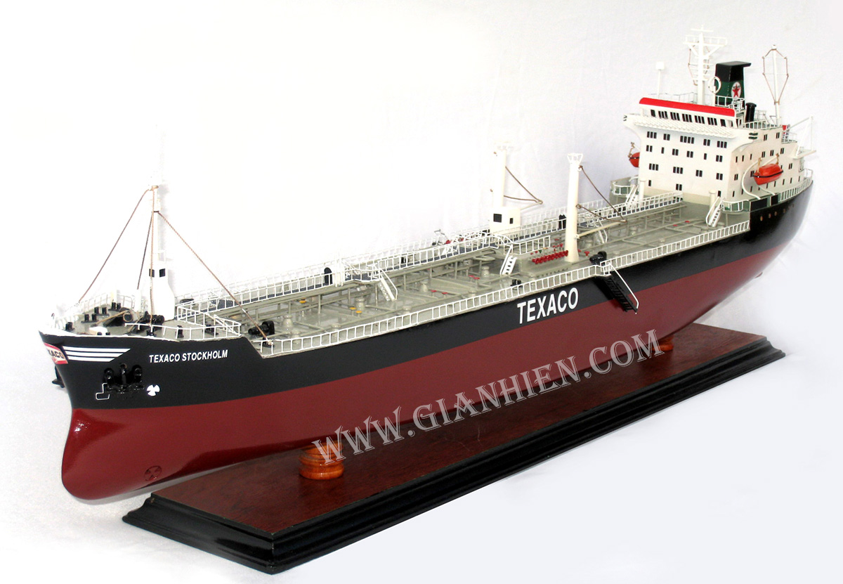 Mô Hình Thuyền Gỗ Mỹ Nghệ Công Ty Gia Nhiên Dạng Thuyền Thương Mại TEXACO STOCKHOLM Chất Lượng Cao Xuất Khẩu