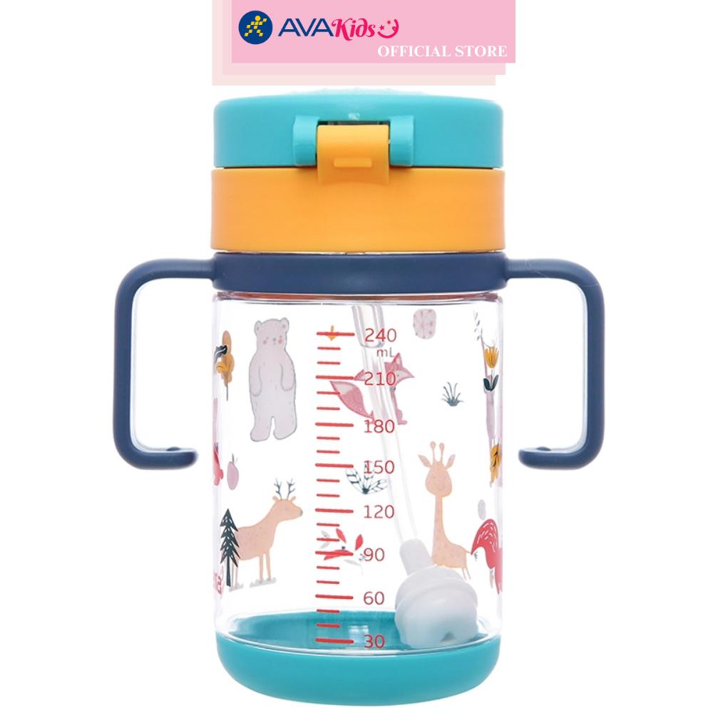 Bình tập uống nhựa PP, tritan Galena GA-B01 240 ml - Màu ngẫu nhiên (từ 6 tháng)