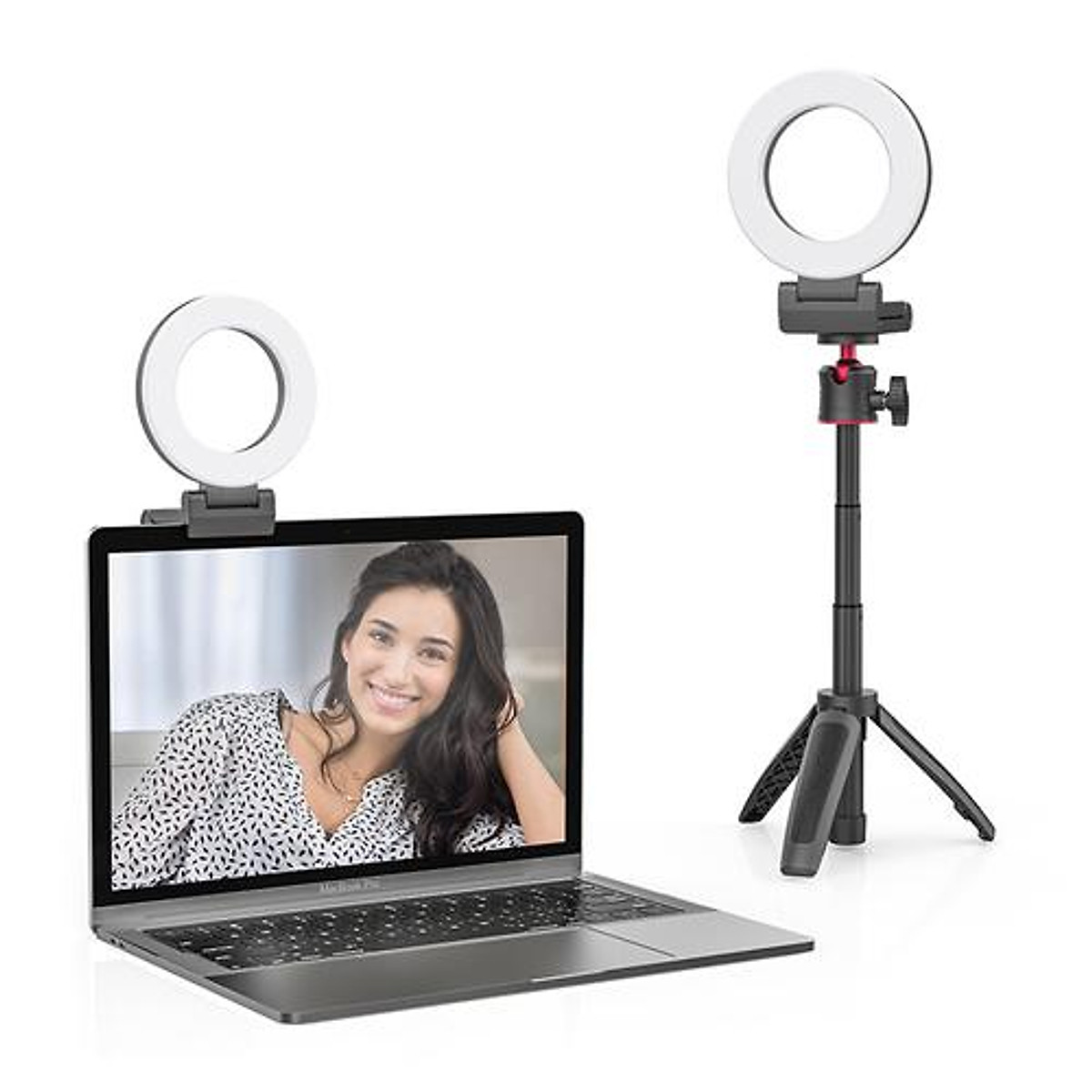 VIJIM K11 (3000-8000K) , Bộ Đèn Led Hỗ Trợ Ánh Sáng Cho Livestreams, Học Online, Hội Thoại, Makeup - Hàng Chính Hãng